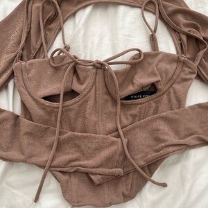 Whitefox cut out bustier top